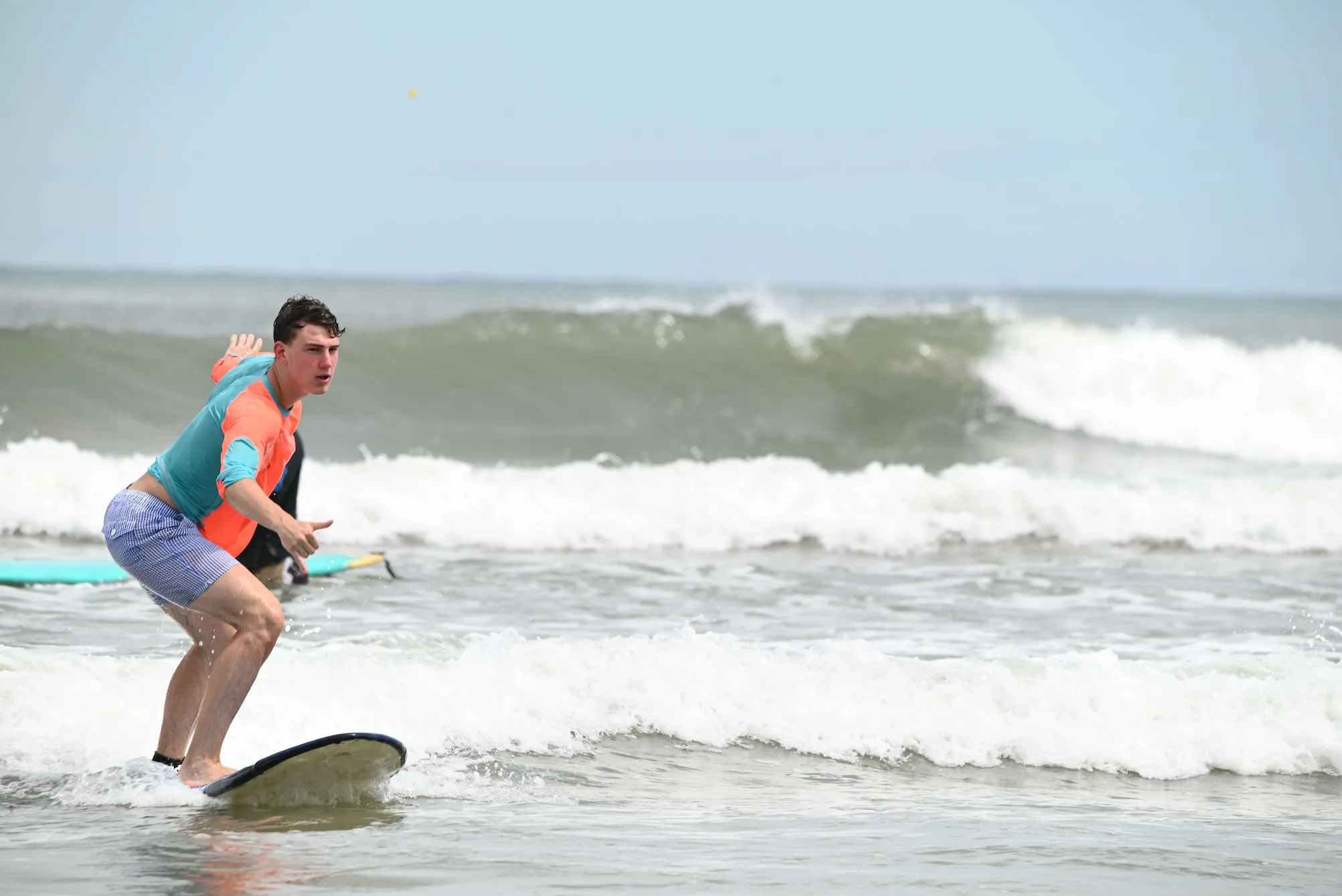Small group surf coaching Tamarindo board technique correction