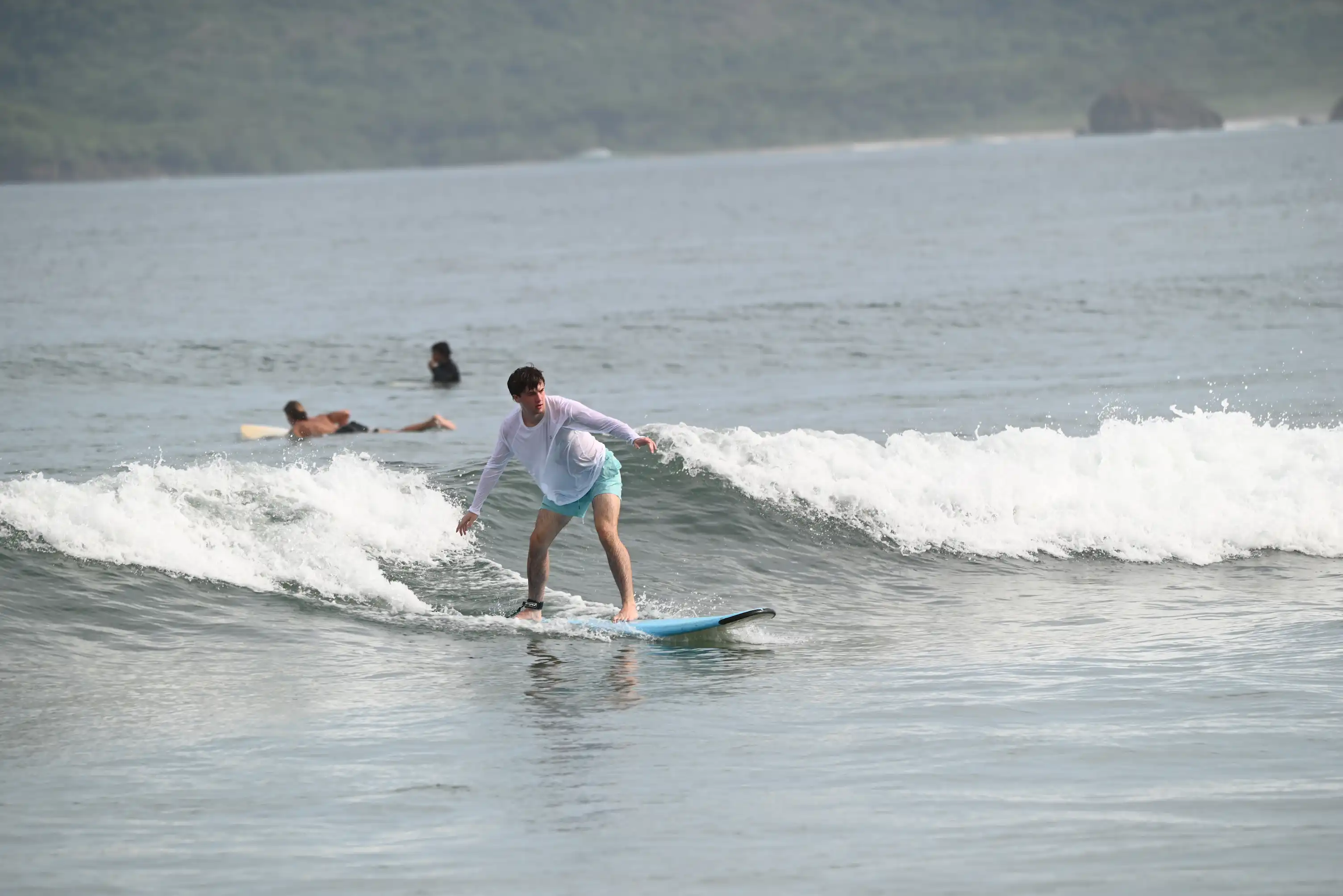 Tamarindo surf camp morning lesson on the beach at sunrise