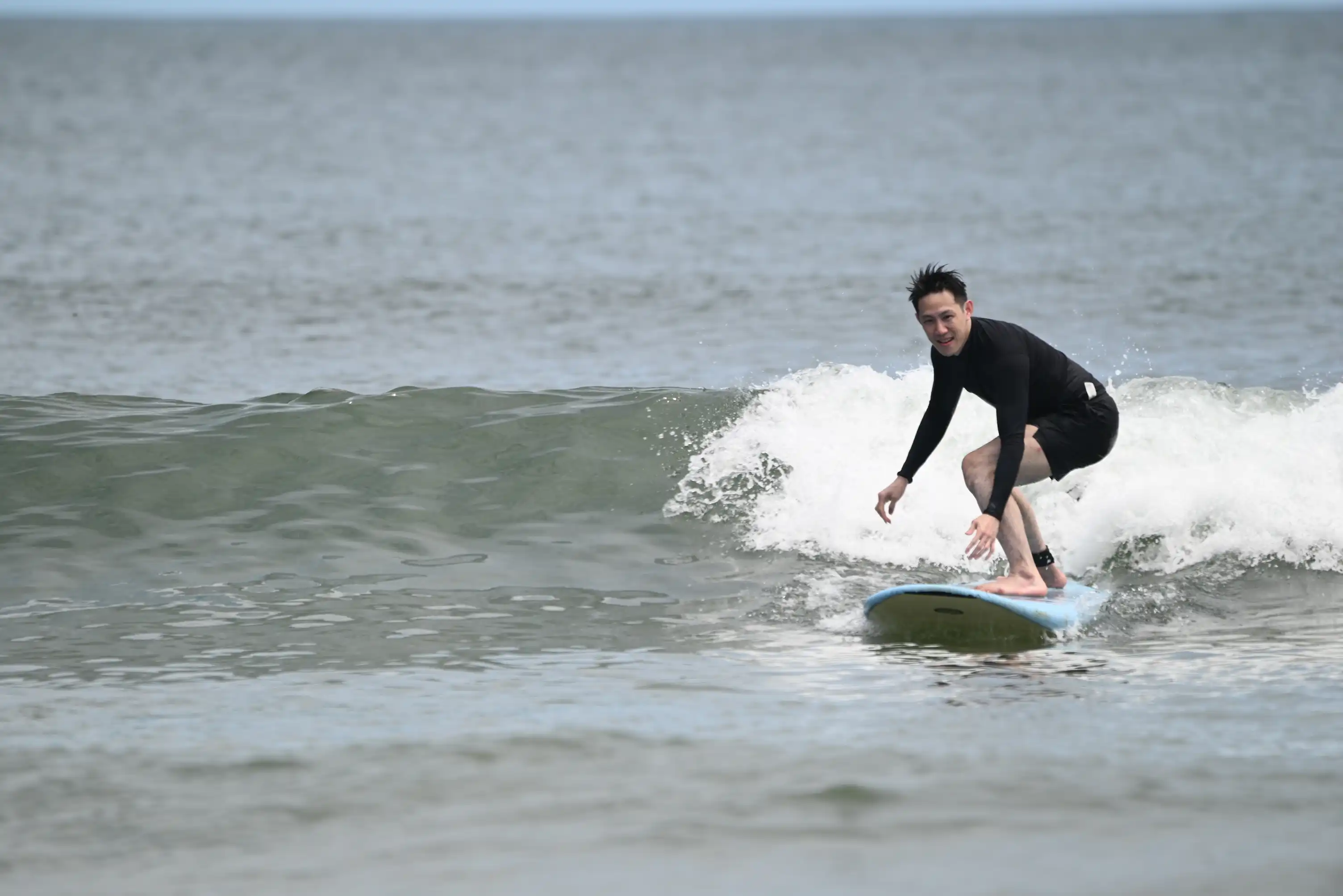 Tamarindo surf camp video analysis session between lessons