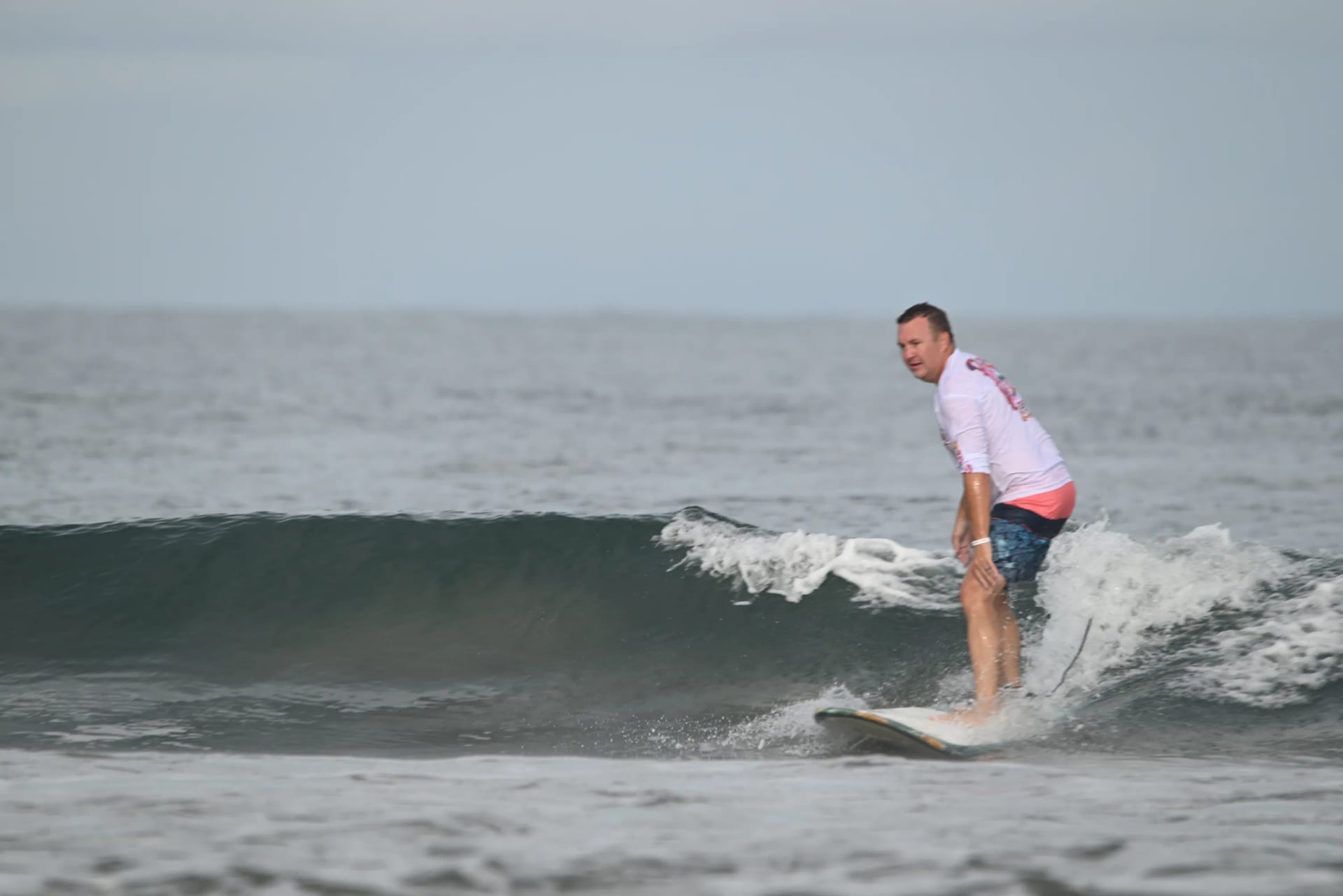 Surf students on the beach in Guanacaste, Costa Rica, before a lesson